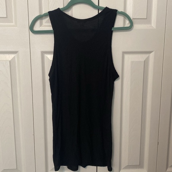 James Perse Standard Black Tank NWT Size 3 Large - Picture 2 of 6